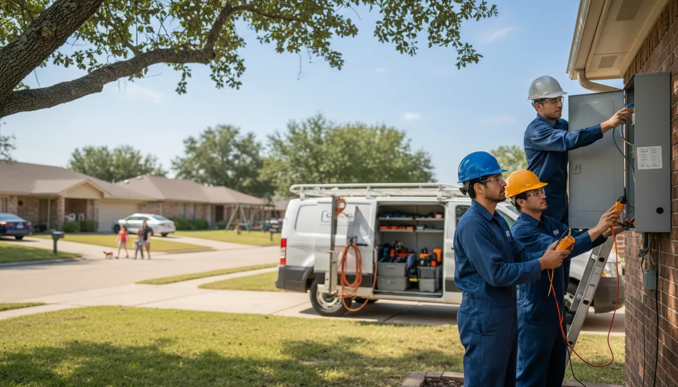 Certified electrician providing emergency electrical services in Dewey, OK